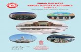 INDIAN RAILWAYS ANNUAL REPORT & ACCOUNTS 2016-17 · INDIAN RAILWAYS ANNUAL REPORT & ACCOUNTS 2016-17 Bharat Sarkar Government of India Rail Mantralaya Ministry of Railways ... Managing