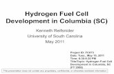 Hydrogen Fuel Cell Development in Columbia (SC)hydrogendoedev.nrel.gov/pdfs/review11/fc073_reifsnider_2011_p.pdf · Hydrogen Fuel Cell Development in Columbia (SC) Kenneth Reifsnider