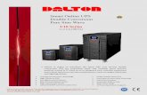 Smart Online UPS Double Conversion Pure Sine Waveges-ups.com/wp-content/uploads/2019/03/Dalton_U10-min.pdfconversion UPS for protecting small and medium sized mission medical, critical