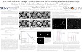 An Evaluation of Image Quality Metrics for Scanning ...An Evaluation of Image Quality Metrics for Scanning Electron Microscopy Figure 2. The CTF curves for the images shown in Figure