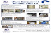 World Equipment & Machine Sales Co. - WordPress.comcangilones Universal - 2 tolvas de pesaje - 2 calentadores eléctricos de arena CE Sistema de pesaje / Mesa de compactación Dependable