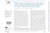 REVIEW Endoscopy management algorithms: role of ... · REVIEW Endoscopy management algorithms: role of cyanoacrylate glue injection and self-expanding metal stents in acute variceal
