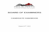 BOARD OF EXAMINERS - ACLS AATC · 2017-07-10 · The ACLS Board of Examiners will notify the Registrar when a candidate has successfully completed the ACLS Professional Examination