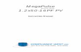 MegaPulse - Compliance West USA 1.2x50-16PF PV Rev 1.pdfThis manual contains complete operating, maintenance and calibration instructions for the Compliance West USA MegaPulse 1.2x50-16PF