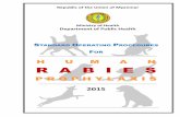 H U M A N R A B I E S - Ministry of Healthmohs.gov.mm/ckfinder/connector?command=Proxy&lang... · SOP for Human Rabies Prophylaxis 3 ... RIG should be administered before starting
