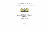 REPUBLIC OF KENYA Ministry of Water and Irrigation. MWI... · 2016-11-21 · Kenya faces serious challenges with regard to water services ... transparent road map to implement sector