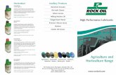 Horticulture Ancillary Products - Rock Oil Romania...Ancillary Products Absorbent Granules Bio-wash Cleaner Lithium Grease Milking Machine Oil Polygel Hand Cleaner Protector Silicone