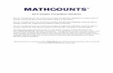 2014 Chapter Competition Solutions - FINAL · 2014 MATHCOUNTS® Chapter Competition. Though these solutions provide creative and concise ways of solving the problems from the competition,