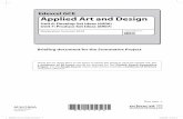 Edexcel GCE Applied Art and Design Level/Applied Art and Design/2013...M36288A Instructions for the conduct of the Summative Project Note: These instructions are for the AS GCE in
