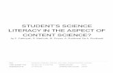 CONTENT SCIENCE? LITERACY IN THE ASPECT OF STUDENT’S …. STUDENT’S SCIENCE... · 2018-08-15 · student’s science literacy in the aspect of content science? by f. fakhriyah,