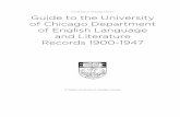 of Chicago Department Guide to the University of English Language · 2012-04-12 · 4 given in this course. Often, exercises for corresponding weeks are the same. At the end of the