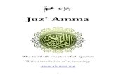 Juz’ AmmaJuz’ Amma The thirtieth chapter of al-Qur’an With a translation of its meanings 2 SURAH AL-FATIHAH ةحتافلا ةروس Makkiyyan. - Comprised of seven (7) ayahs.