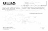 DESA VB42I VB42 42” smooth face 42” smooth face with ... Units/model... · The DESA chimney system consists of 12, 18, 24, 36 and 48 inch, snap-lock double-wall pipe segments,