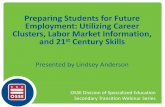 Preparing Students for Future Employment: Utilizing Career ... · Preparing Students for Future Employment: Utilizing Career Clusters, Labor Market Information, ... processing of