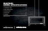MODEL SPECIFICATIONS · 2019-04-12 · OBLICA˜|˜KAZAN˜INSTALLATION˜AND˜USER˜MANUAL ˜˜˜PAGE˜3 2. PRE-INSTALLATION Congratulations on your purchase of the Kazan. This appliance