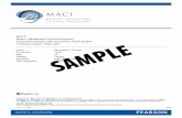 MACI Interpretive Report - Pearson Assessments · MACI® Interpretive Report ID: 79457 03/02/2014, Page 5 Samantha J. Sample SAMPLE. Sensitive to external pressure and demands, she