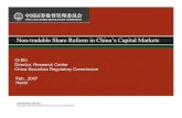 Non-tradable Share Reform in China’s Capital Marketssiteresources.worldbank.org/PSGLP/Resources/QiBin.pdf · 2007-03-16 · Non-tradable Share Reform in Chinese Capital markets