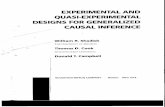 EXPERIMENTAL AND QUASI-EXPERIMENTAL DESIGNS FOR ... · n. Abbr. exp., expt, 1. a. A test under controlled conditions that is made to demonstrate a known truth, examine the ... more