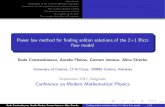Power law method for finding soliton solutions of the 2+1 ...mphys9.ipb.ac.rs/slides/Constantinescu.pdf · Radu Constantinescu, Aurelia Florian, Carmen Ionescu, Alina Streche University