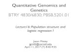 Quantitative Genomics and Genetics - Jason Mezey …mezeylab.cb.bscb.cornell.edu/labmembers/documents/class...Announcements Schedule - 3 I April 4 Spring break No Class!! 11 April