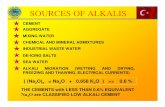 SOURCES OF ALKALIS - DEUkisi.deu.edu.tr/halit.yazici/DURABILITY/Part-II_(164...and alkalis into concrete Water and/or alkalis from the environment (e.g. from de-icing salts) Crack