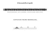 HeadAmp 6 Manual - ART Pro Audioartproaudio.com/framework/uploads/2018/06/om_headamp6.pdf · Please read manual. Read Instructions: Retain these safety and operating instructions