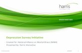 Depression Survey InitiativeMethodology • This survey was conducted within the United States by Harris Interactive on behalf of NAMI between September 29th –October 7th 2009, among