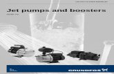 Jet pumps and boosters - sialco.ro · Jet pumps and boosters 1 1. Product description Grundfos offers jet pumps for a wide range of domestic applications such as raw water supply,