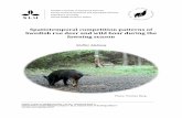 Spatiotemporal competition patterns of Swedish roe …This study was performed on Bogesund research area, Sweden, in order to determine whether wild boar (Sus scrofa) predates on fawns