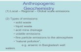 Anthropogenic Geochemis ry t - MIT OpenCourseWare...activities (Ni-Cd batteries; Cd-plated metals, etc.). “Itai-Itai” disease is perhaps the second most infamous pollutionpollution