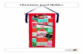 Christmas Card Holder - SulkyChristmas Card Holder –4– Photo 6 Photo 7 Topstitch with a great coordinating thread Like Sulky 30 wt. Blendables® to sew the two sides and the bottom