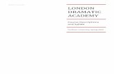 LONDON DRAMATIC ACADEMY - Fordham University...The entire document is available on the following website: ... Out of this exercise and game based work, students will be assigned speeches