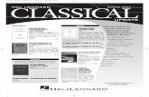 UPDATE - Hal Leonard LLC · 2019-04-15 · HAL LEONARD UPDATE PIANO WILLIAM BOLCOM – A 60-SECOND BALLET (FOR CHICKENS) Edward B. Marks Music Company Pianist Guy Livingston commissioned