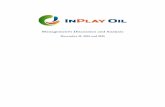 Management’s Discussion and Analysis - InPlay Oil · Management’s Discussion and Analysis InPlay Oil Corp. 2 of Anderson (the “Corporate Acquisition”), management has prepared