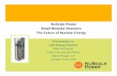 NuScale Power Small Modular Reactors The Future of …NuScale Reactor Qualification Test Plan NuScale Reactor Qualification Test Plan outlines Design Certification and First Of A Kind