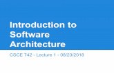 Architecture Software Introduction to · Midterm/Final Exams (20% each) Participation (10%) In-class activities. Group participation. Answering questions. 23. Expected Workload This