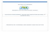 REPUBLIC OF RWANDA RWANDA UTILITIES REGULATORY AGENCY · republic of rwanda rwanda utilities regulatory agency statistics from energy, water and sanitation sectors, 2nd quarter 2012