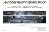 Lingenfelter Toyota Land Cruiser Auxiliary Fan Kit ... · Lingenfelter Toyota Land Cruiser Auxiliary Fan Kit (PN: L300199900) # Description Part number 1 VA01-AP70/LL-36S 12” Fan