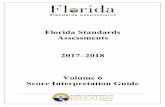 Florida Standards Assessments...FSA 2017–2018 Technical Report: Volume 6 Score Interpretation Guide 1 Florida Department of Education 1. FLORIDA SCORE REPORTS The Florida Standards