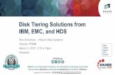 Disk Tiering Solutions from IBM, EMC, and HDS · Disk Tiering Solutions from IBM, EMC, and HDS Ros Schulman – Hitachi Data Systems Session 17144 March 3, 2015 3:15-4:15pm Sheraton
