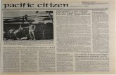 pacificcitizen.org · •• •• aCl lC Cl lZen .Single Copies Due to the increase in translef'lt 2nd ~ (newspaper) rates. requests for extra copies by mail of the regular ISSUeS