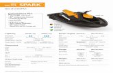 2019 SPARK - Sea-Doo...Capacity SPARK ® 2up SPARK 3up Rider capacity Weight capacity 352 lb / 160 kg 450 lb / 205 kg Fuel capacity 7.9 US gal / 30 L Storage capacity - Glove Box 0.42