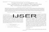 Index Terms: IJSER · product of adding L-ascorbic acid in copper salt was characterized by Fourier Transform Infrared (FTIR) Spectrophotometer. The study revealed that L-ascorbic