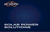 SOLAR POWER SOLUTIONS - Prolec Australia · Prolec design and manufacture off grid turn key solar systems that are conﬁgured for a wide range of electrical load sizes in either