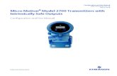 User Manual: Model 2700 Transmitters with Intrinsically ......Safety messages Safety messages are provided throughout this manual to protect personnel and equipment. Read each safety