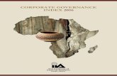 CORPORATE GOVERNANCE INDEX 2016 · 4 | Corporate Governance Index 2016 FOREWORD In reflecting on the results of the IIA SA’s fourth edition of the Corporate Governance Index –