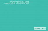 SALARY SURVEY 2018...SALARY SURVEY 2018 GREATER CHINA & SOUTH EAST ASIA FOR OVER 32 YEARS, BUSINESSES ACROSS THE GLOBE HAVE RELIED ON US TO FIND THE VERY BEST SPECIALIST PROFESSIONALS