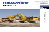 SHOVEL CAPACITY BACKHOE CAPACITY 29 m3 38 yd3 5500 - Komatsu · Komatsu low noise cab on multiple viscous mounts for reduced noise and vibration. Large volume cab with deep wide front