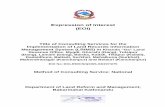 Expression of Interest (EOI)dolrm.gov.np/uploadphotos/2/Notice/Aantarik... · 1 Expression of Interest (EOI) Title of Consulting Services for the Implementation of Land Records Information