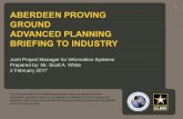 ABERDEEN PROVING GROUND ADVANCED PLANNING BRIEFING … 4.11 - JPM-IS (with DTRA).pdf · ABERDEEN PROVING GROUND ADVANCED PLANNING BRIEFING TO INDUSTRY Joint Project Manager for Information